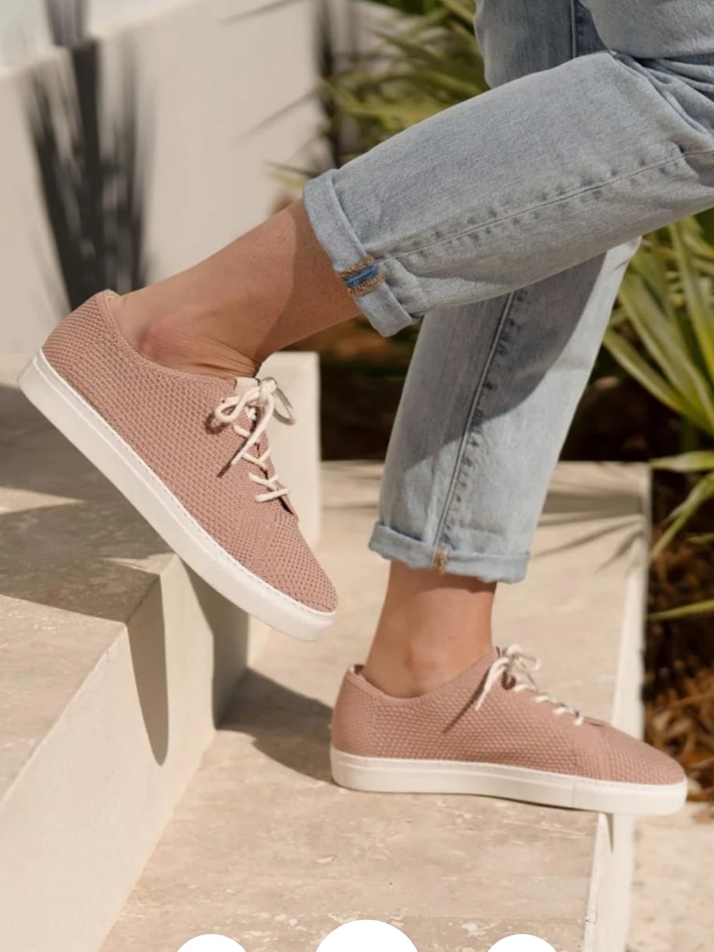 Nisolo Go To Eco Knit Sneaker Dusty Rose 7.5 / EU 38